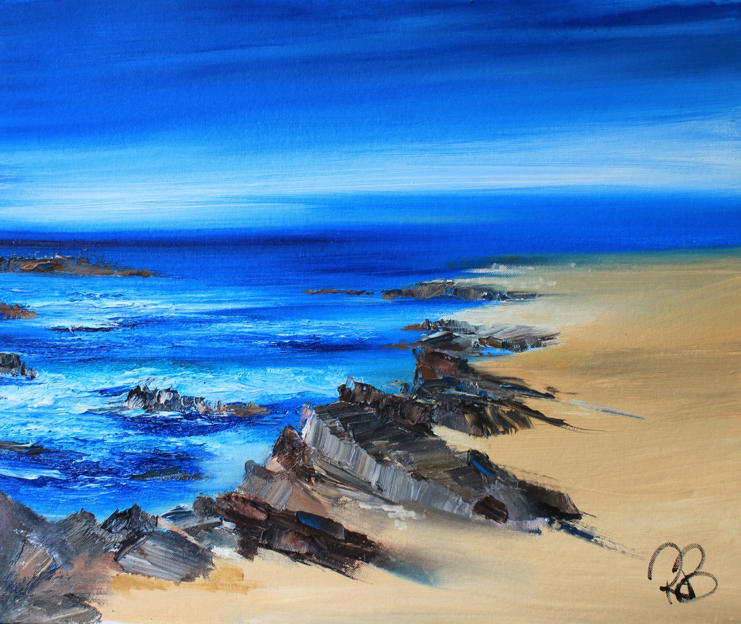 'Clear Blue Seas' by artist Rosanne Barr